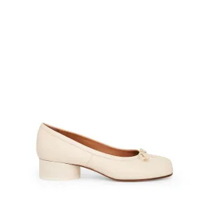 Tabi Ballerina 3cm Heel in White