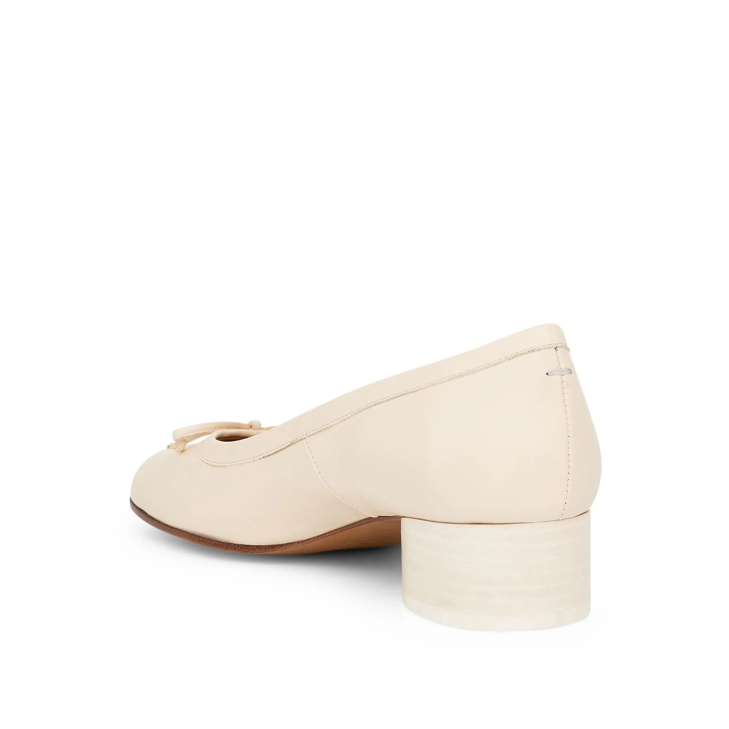 Tabi Ballerina 3cm Heel in White