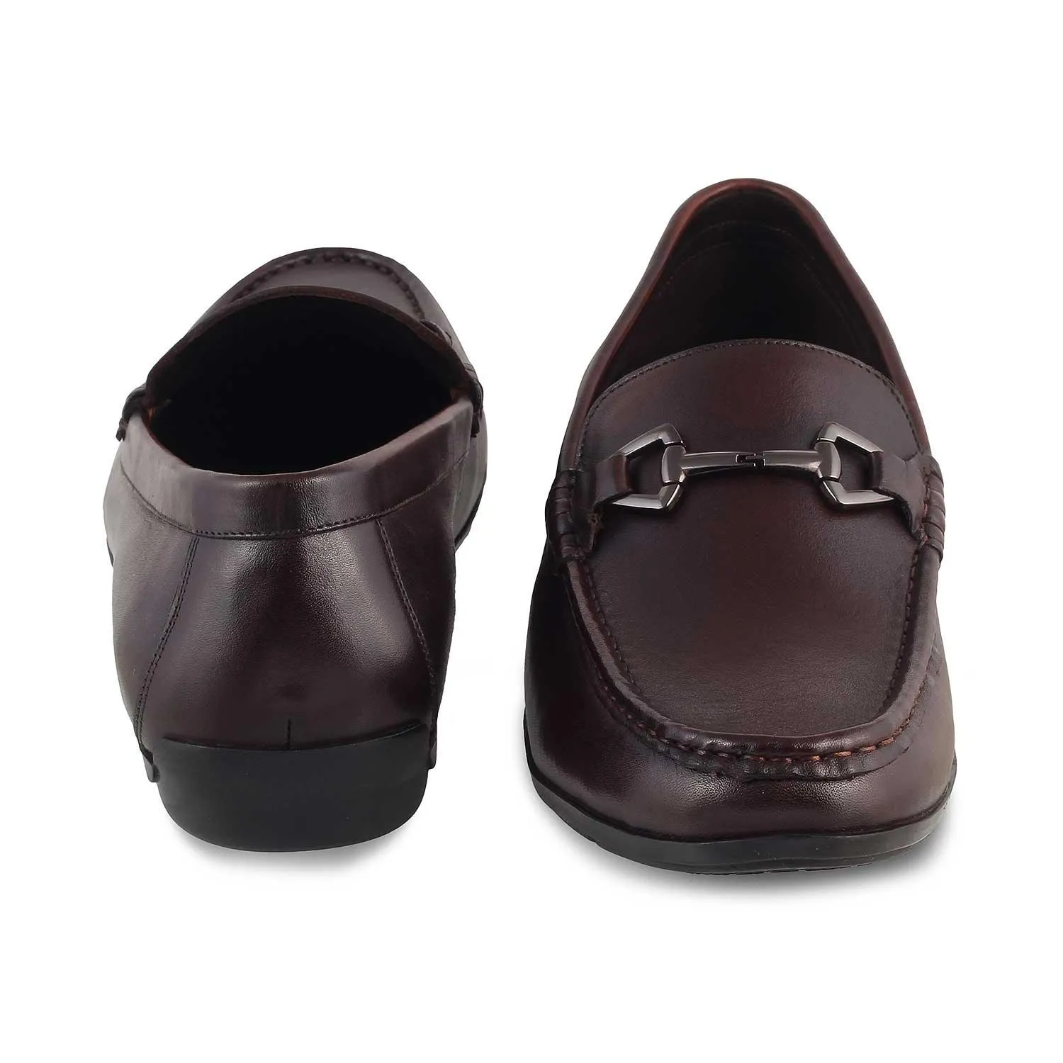 The Rhodes Brown Men's Leather Driving Loafers Tresmode