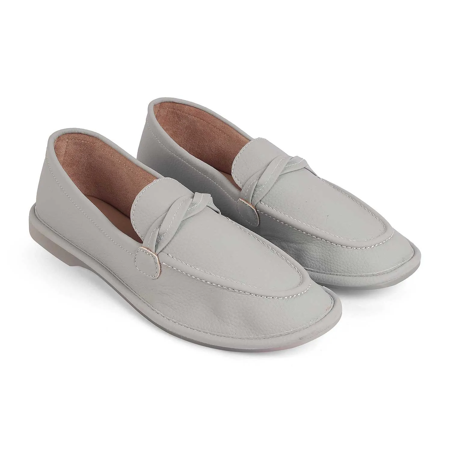 Tresmode Yorko Grey Women's Casual Loafers