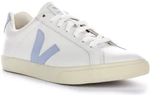 Veja Esplar Logo In White Blue For Women