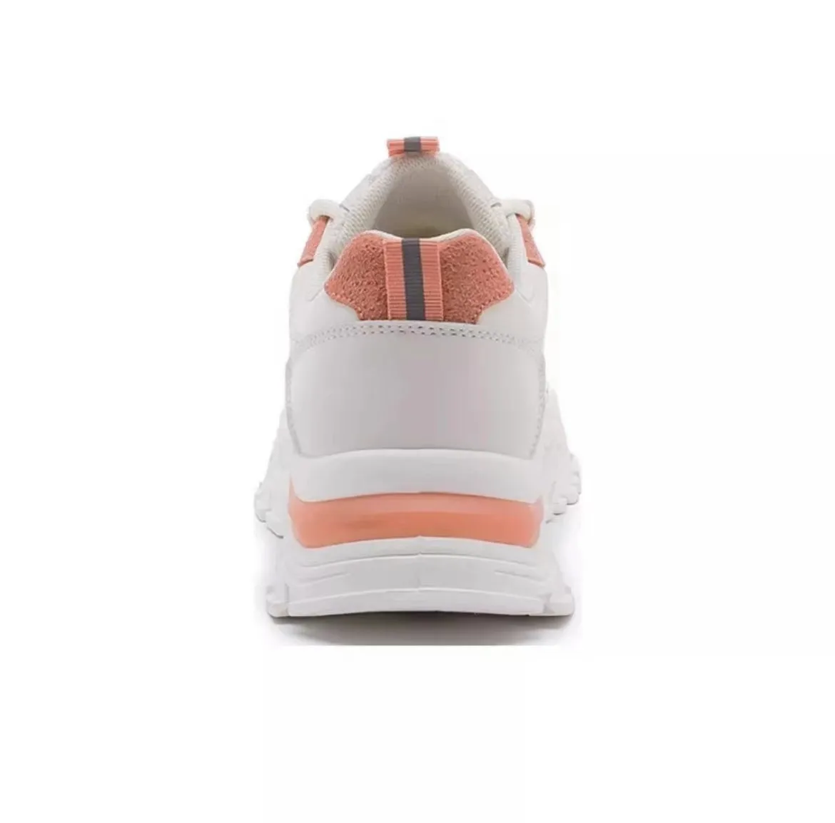 Warrior Thick Sole Height Increasing Dad Shoes - White/Orange