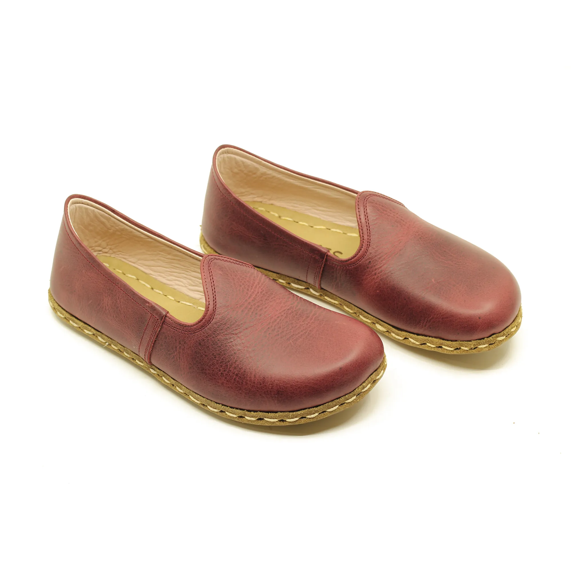 Women's Barefoot Grounding Shoes - Burgundy