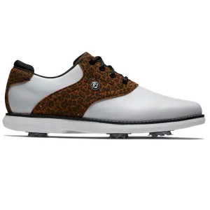 Womens Traditions Spikeless Golf Shoes White/Black/Multi - AW24